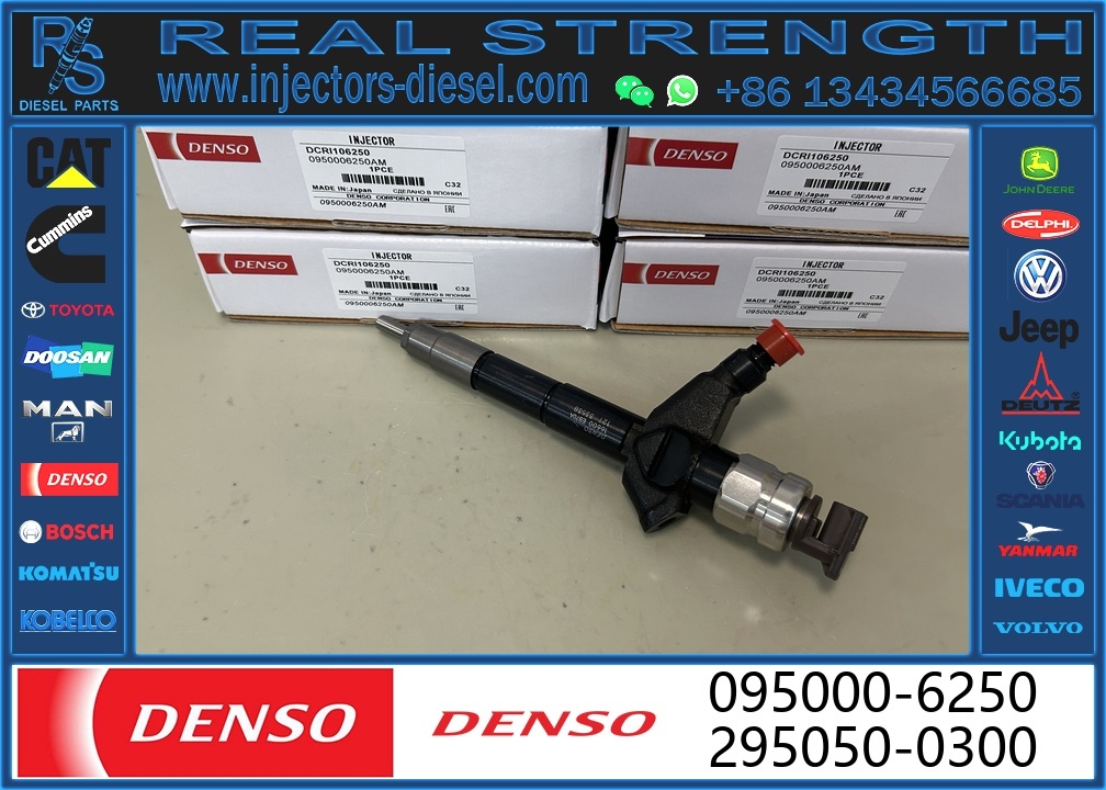 0950006250 Diesel Fuel Injector 095000-6250 16600-EB70A for Nissan Navara D40 D22 2.5D YD25DDTi