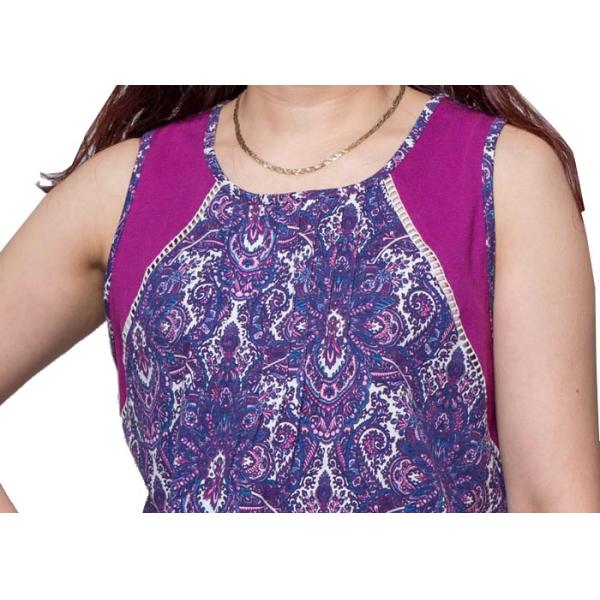 Fashion Womens Summer Nightwear Water Print Fabric Waistcoat And Long Pant With Cotton Lace