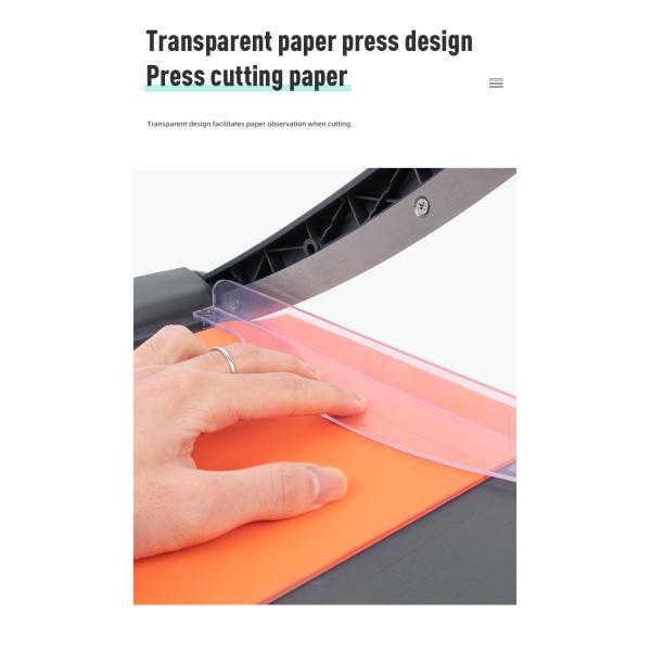 12 дюймовая доска для резки бумаги А4 Гильотиновая бумажная резка с защитой от безопасности