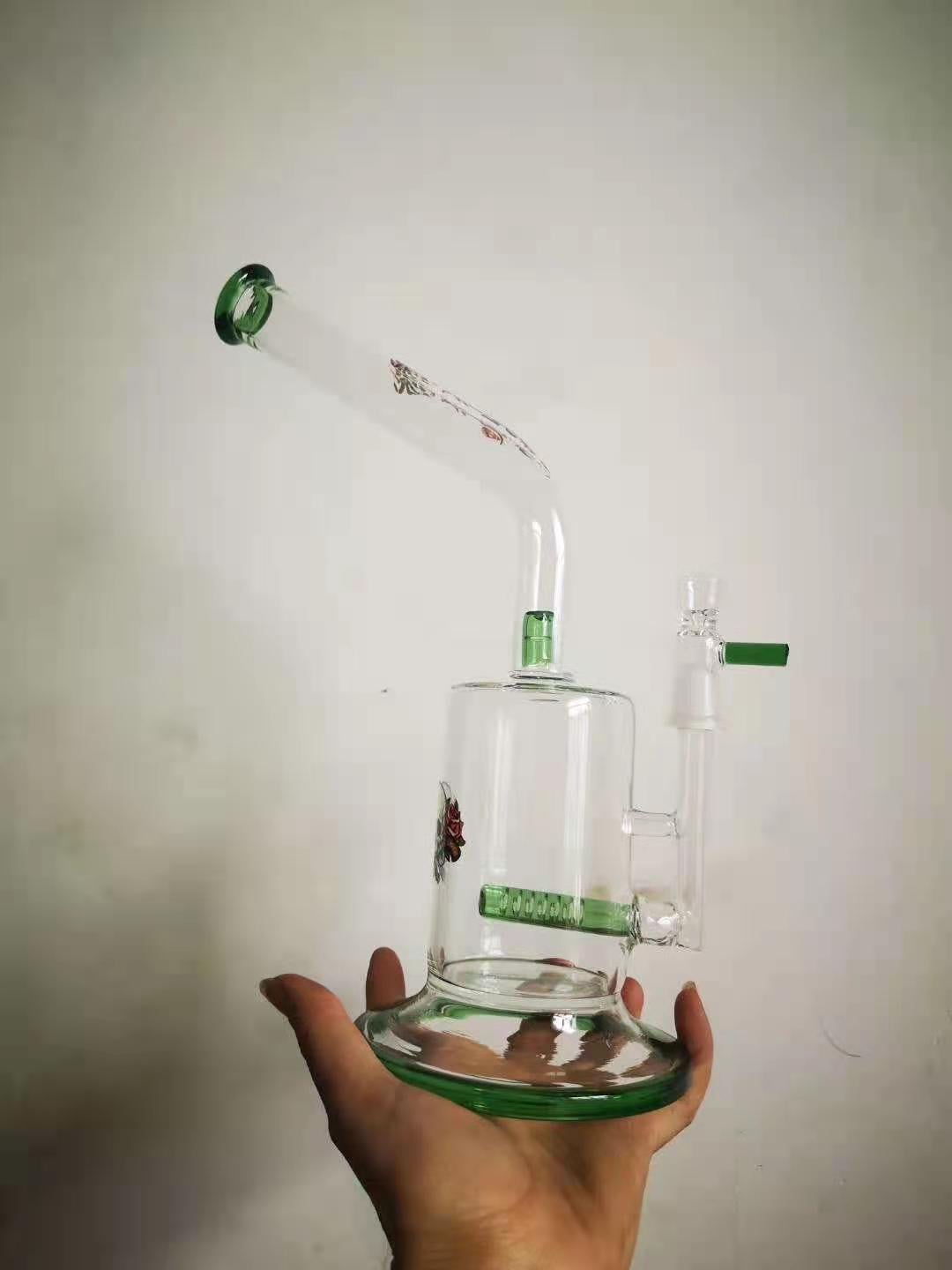 Perc пошутило над стеклянным Showerhead шеи склонности шара трубы водопровода 6inch 14mm