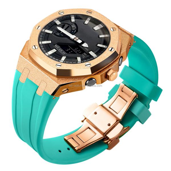 Atualize o Casioak G Shock GA2100 para um relógio de luxo com um bisel de aço inoxidável