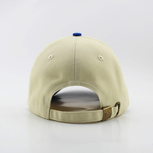 Sandwich Bill sports baseball caps color mixed curve brim golf hats blue and white color brushed heavy cotton custom