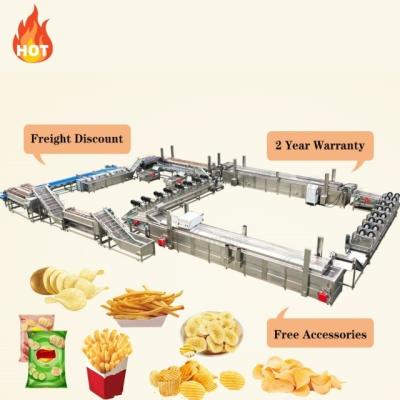 Máquina automática para fazer batatas fritas de tamanho 7-20mm
