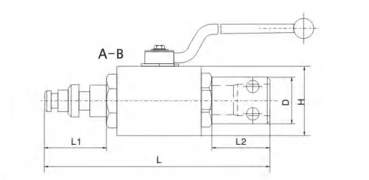 Valve à bille hydraulique à haute pression en acier inoxydable 1/4