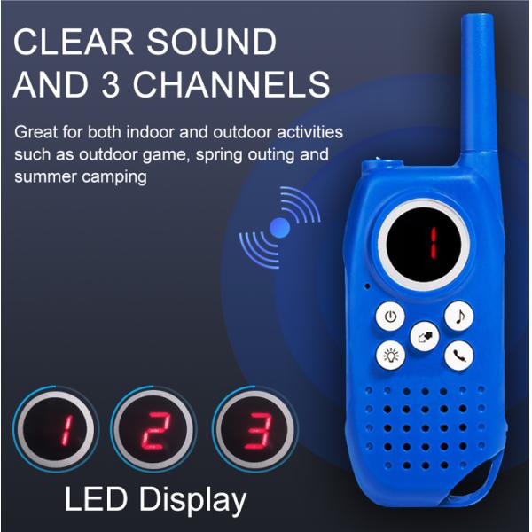 Multi Channel Rechargeable Walkie Talkies Toy 3KM Plastic 0.5W Power For Outdoor