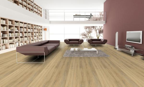 le plancher rigide de vinyle de noyau de 5mm SPC la pierre GKBM Greenpy GL-W7221-1 de grain de chêne de la résistance à l'usure 1200mm