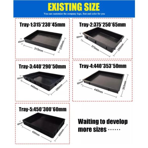 Высокие проводные ящики коробки пластмасового контейнера ESD коробок 95x105x50mm компонентные