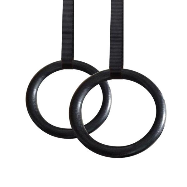 High Quality Gym Rings Nylon Strap Cross Fitness ABS Training Gymnastic Rings