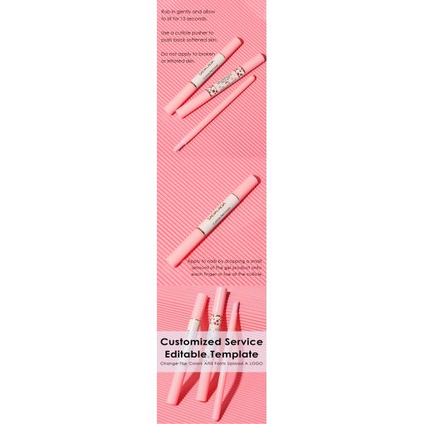 Découvrez les avantages de notre stylo à huile de nutrition des ongles certifié MSDS et de l'ensemble de poussoir de cuticule pour les ongles naturels de soins de beauté
