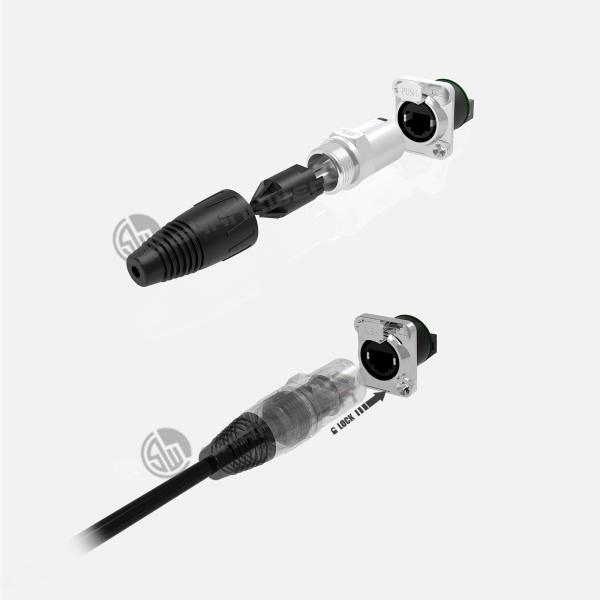 IP44 водонепроницаемый RJ45 разъединитель питания для светодиодного экрана аудио видео