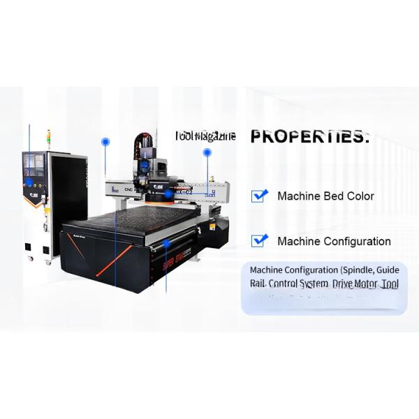 Máquina de rotación de disco CNC para la carpintería Cambiar herramientas automáticas para la fabricación de muebles
