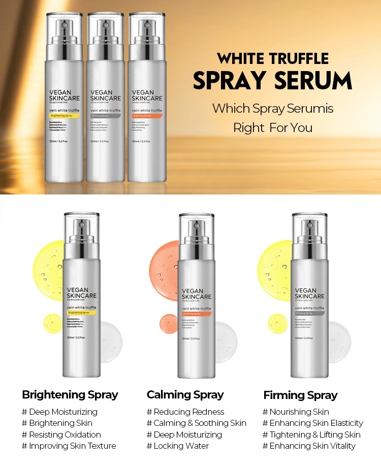 OEM ODM brand customized organic luxury skin care products Whitening facial oil essence toner spray truffle anti-aging moisturizing facial care