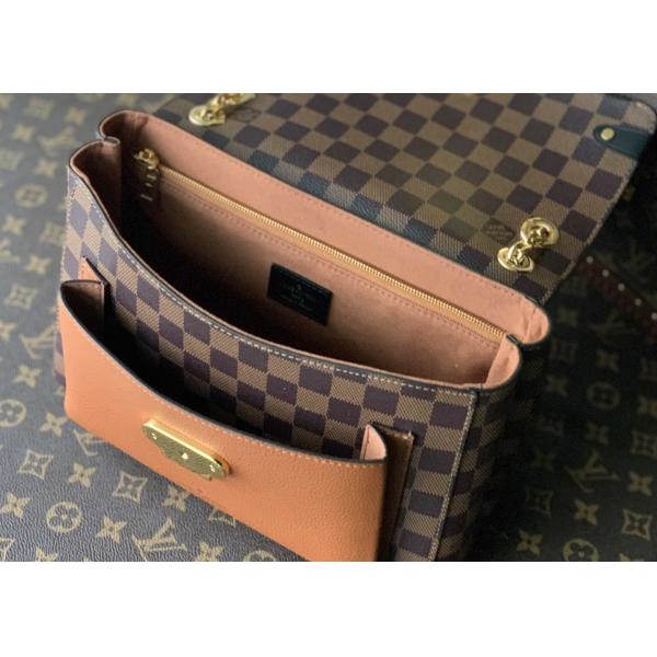M40108 M40109 M401130 M40312 Damier Ebene Carvas And Soft Cowhide With Unique Design Chain Cross-Body Bag