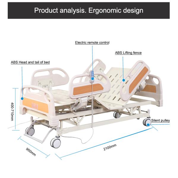 Load Capacity 240kg ICU Patient Care Bed Hospital Folding Electric Nursing Bed patient hospital bed electrichospital bed