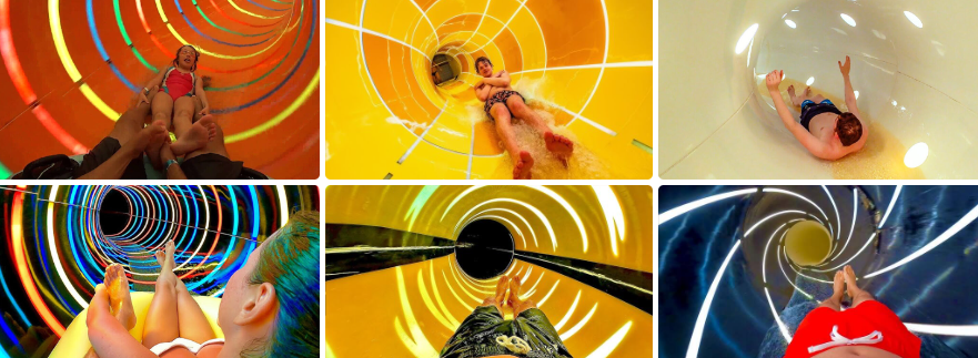Thrill Seekers Commercial Black Hole Water Slide Aqua Park Water Park Equipment