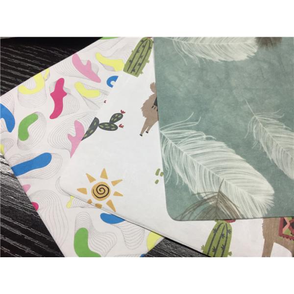 Dupont Paper Coated Leather Look Material Pu Surface For Wall Paper / Bags