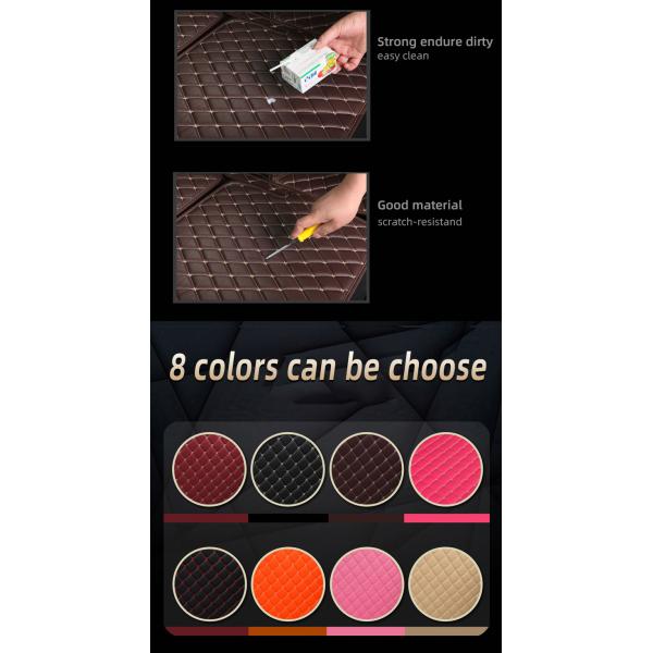 Red Compatible 6.6 Pounds Honda Crv Car Leather Mat 3D Full Coverage Protective