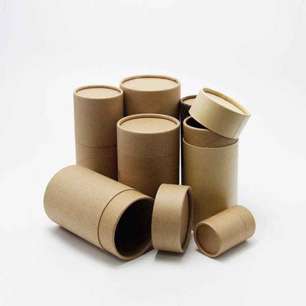Emballage cylindrique en tube de papier kraft personnalisé OEM pour collations, jouets et aliments