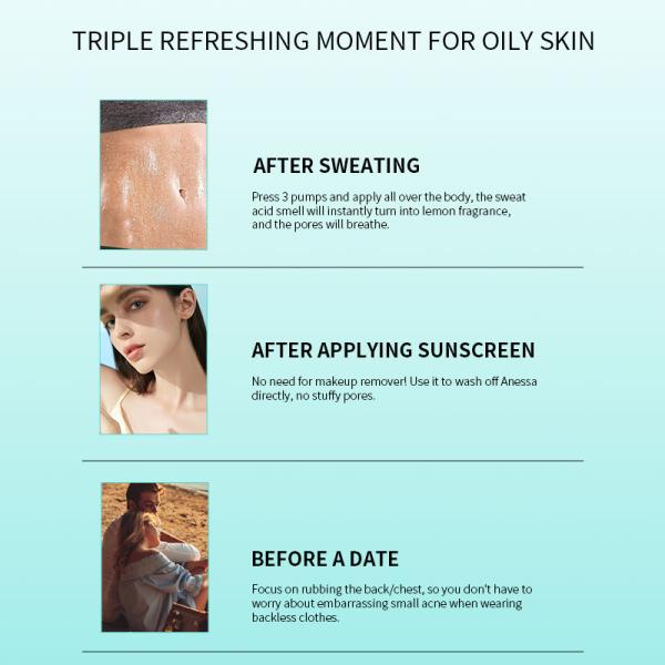 Plant Extract Scented Betaine Lemon Shower Gel Body Wash Hydrated Skin 300ml