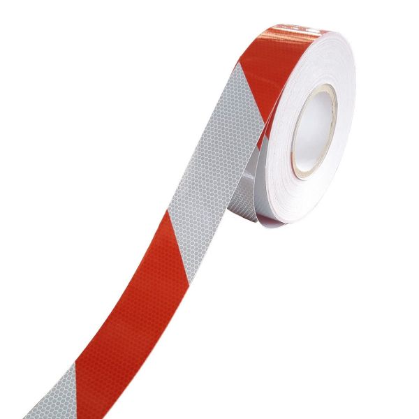 High-Visibility Red/White Chevron Safety Markings for German Construction Vehicles DIN 30710 High-Reflectivity Car Stickers