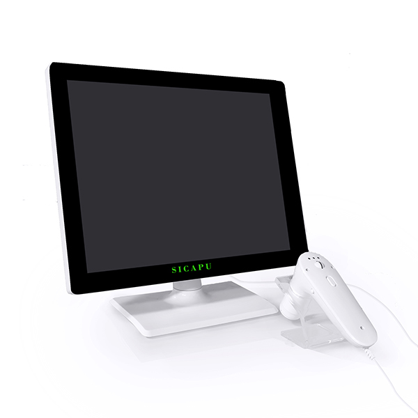 Máquina de análisis capilar con pantalla táctil de 15 pulgadas para salón/clínica