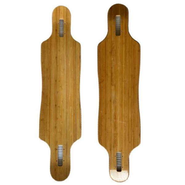 YOBANG 39inch 41inch freeride bamboo maple longboard decks with fiber glass adults