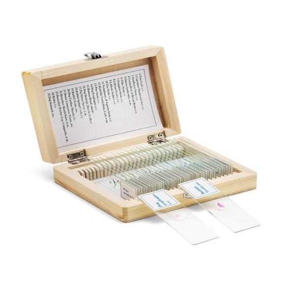 25 Kinds Glass Medical Prepared Microscope Slides Sets for Biology Fungi Microscope Slide