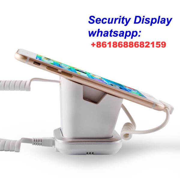 COMER anti-theft alarm displaying system for tablet shops security Retractable floor plastic magnetic stand
