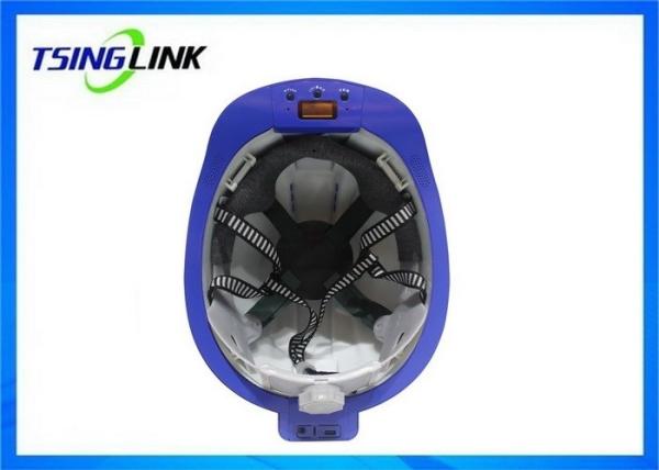 Custom Logo 4G Wireless Device Safety Helmet With Bluetooth GPS 4G Camera Construction Power Patrol
