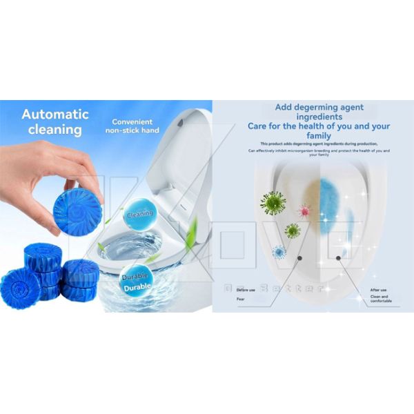 Toilet Block Water Soluble Film Paper Blue Bubble Production Line Cleaner Making Machine