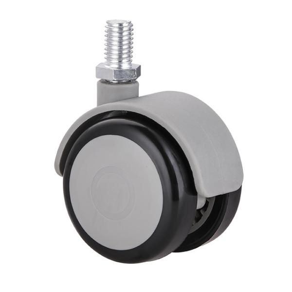 Factory Direct Sale 2 Inch 50mm Medical Screw Universal Castors Wheels Mute Doule Wheel Furniture Wheel