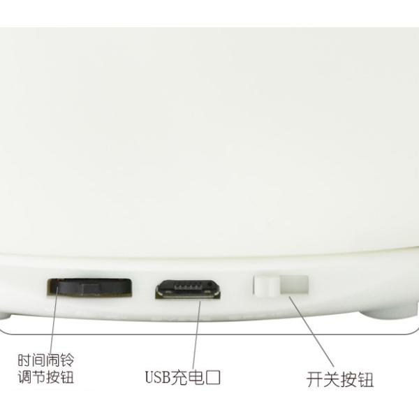 Лампа часов свиньи кремнезема 7 цветов с перезаряжаемые батареей 1200mA