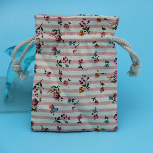 мешок наушников хлопка Drawstring цвета 8x12cm Pantone