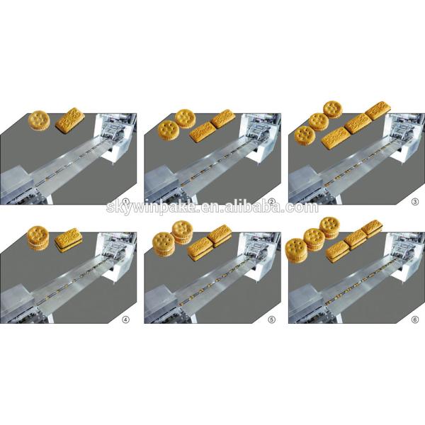 Машина упаковки печенья моторов сервопривода Skywin автоматическая
