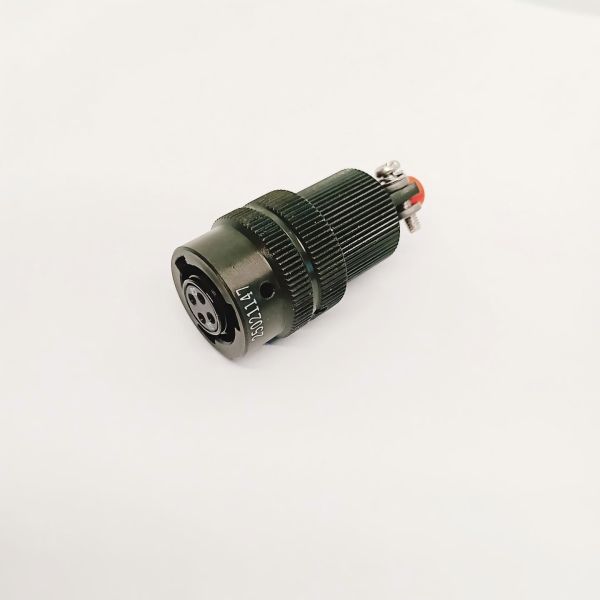 Female Aviation Plug Connector 4 Pin Jack Circular Connector with Aluminum Alloy Shell 1500V Withstand Voltage -55℃~+125℃ Working Temperature