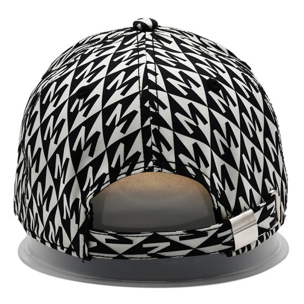 Customized Flat Embroidery Golf Hat Snapback Nylon Webbing Metal Buckle