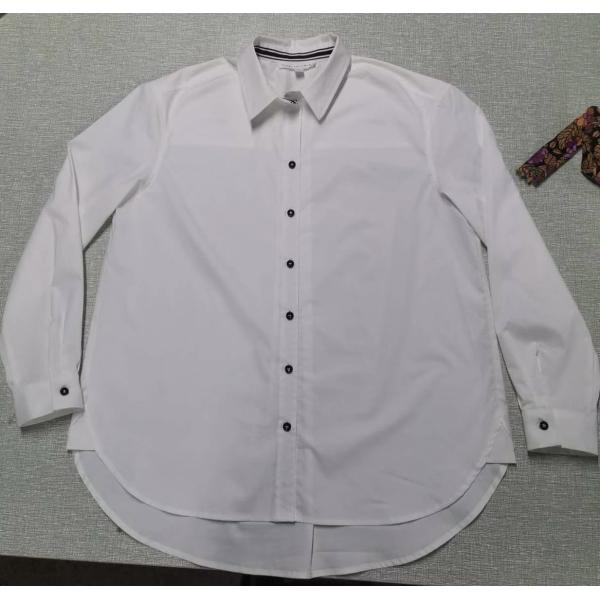 100% хлопок блузок с тканями лайкра простирания для женщин