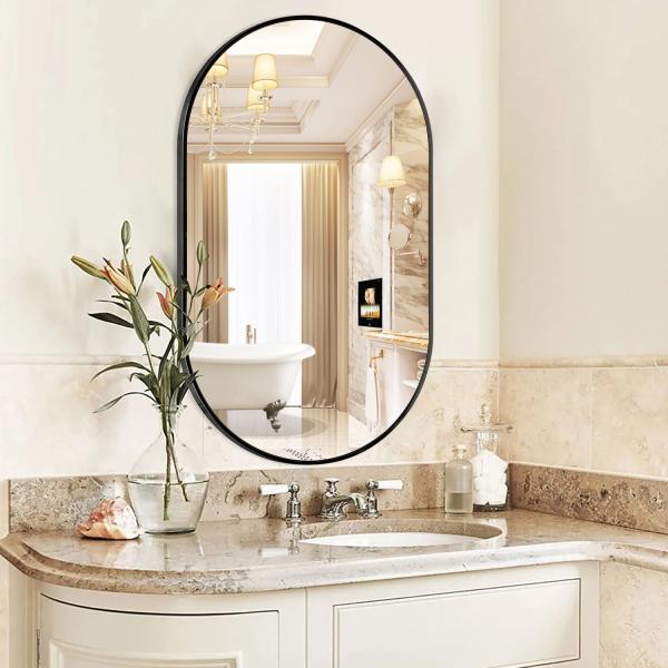 28cm Aluminum Mirror Profile Gold Black Silver Metal Alloy for Bathroom Mirror Design