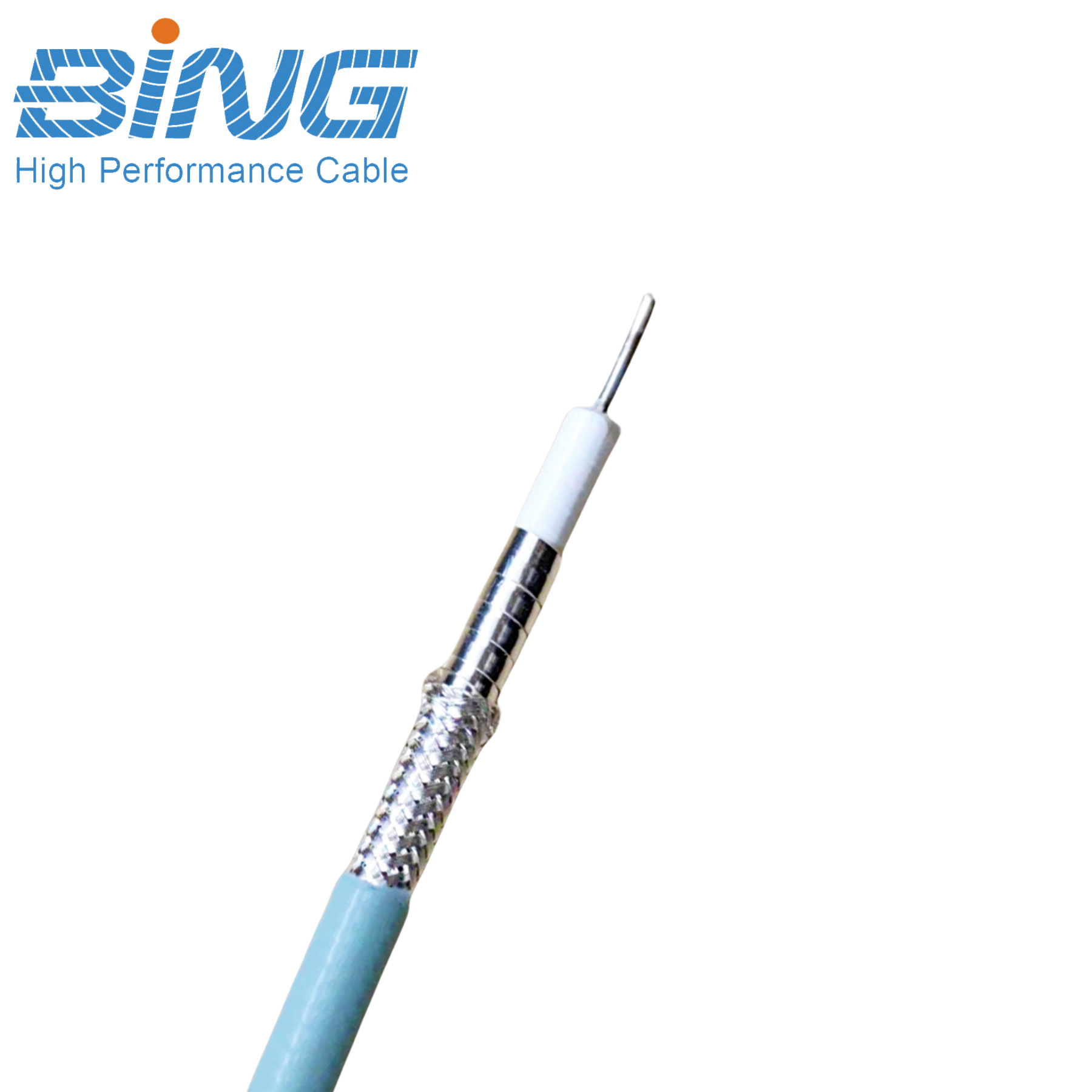 28AWG Foam-Flex 047 Low Loss Microwave Coaxial Cable Foamed PTFE Insulation  for Communication