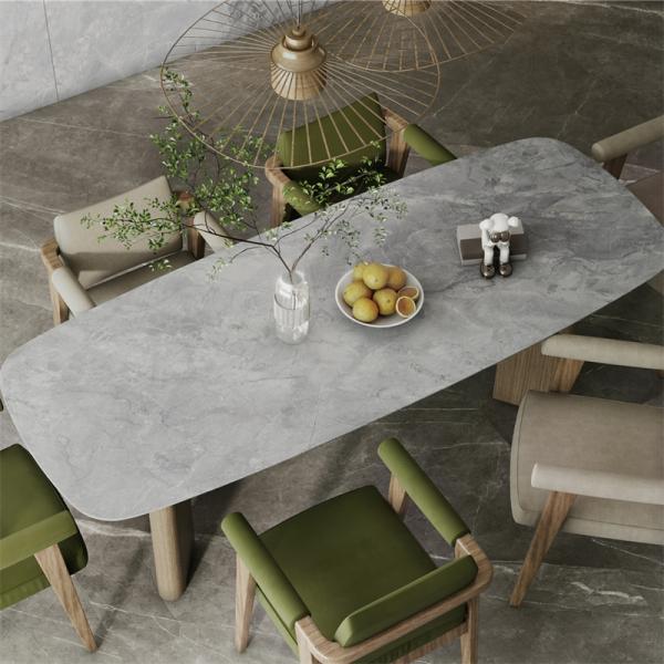 6mm 12mm Honed Calacatta Sintered Stone Big Slabs Heat Resistant