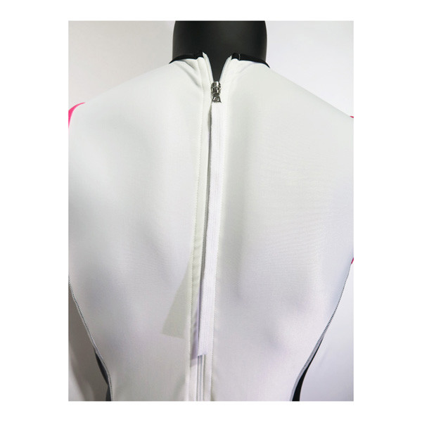 Полиэстер костюма белой черной одежды триатлона дам безрукавные Три/ткань Лыкра