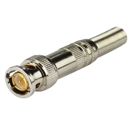 BNC Male Connector with IP67 Waterproof Seal, 4GHz Frequency Range, and Bayonet-Lock Standard for RG59 Coaxial Cables