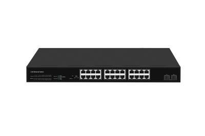 24 Port Network Switch 100M/1G/2.5G Ethernet 1G/2.5G/10G Fibra não gerenciada com FAN