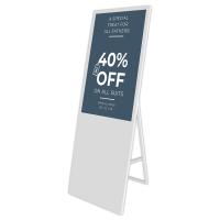 De VGA d'affichage à cristaux liquides de la publicité de Digital plein HD moniteur pliable du Signage 450cd/m2