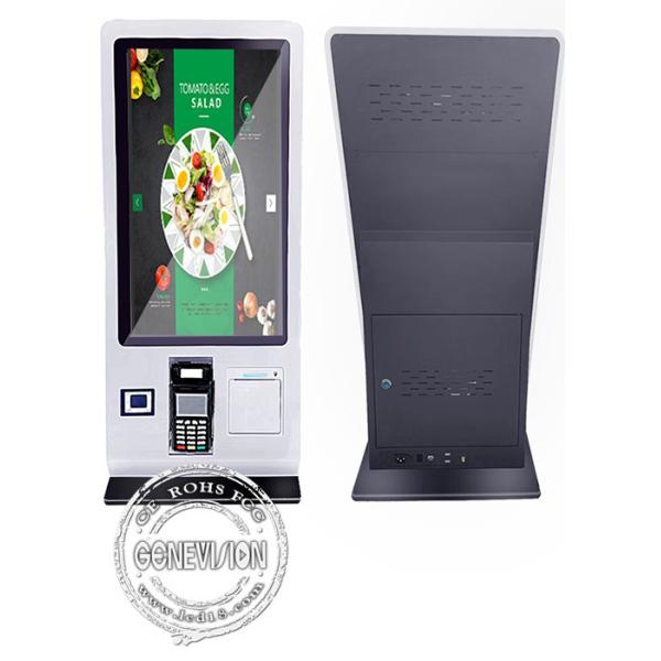 NFCのクレジット カードを支える24のインチのWiFiのデスクトップの自己サービス支払のタッチ画面のキオスク