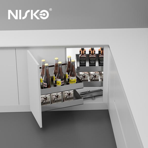 Magic Corner Cabinet Pull Out Kitchen Storage Baksets Blind Corner Solution