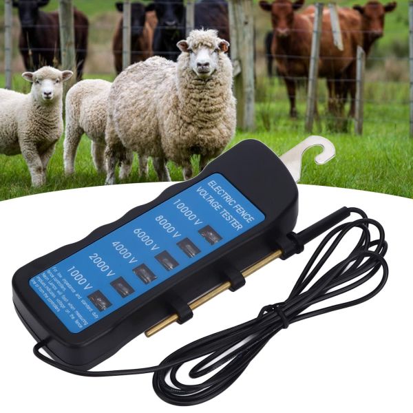 Electric Neon Fence Tester 10KV 6 Neon Indicator Lights For Farms Fault Finder