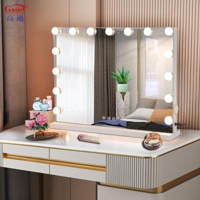 Extra LOGO Original Maquiagem Choro Negro Maquiagem Full Wall Light Led Home Decor Hollywood Com Iluminação Espelho