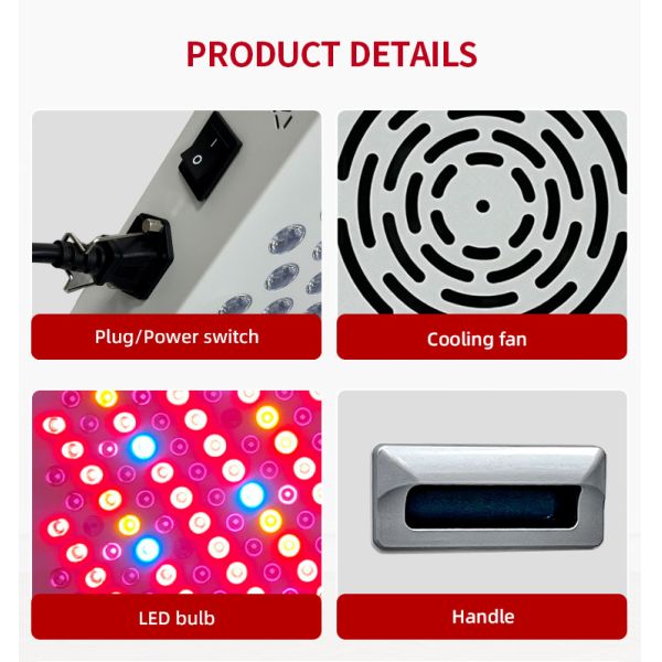 9 Wavelengths Full Body Infrared LED Device Red Light Therapy Panel for Home Sauna Relaxation