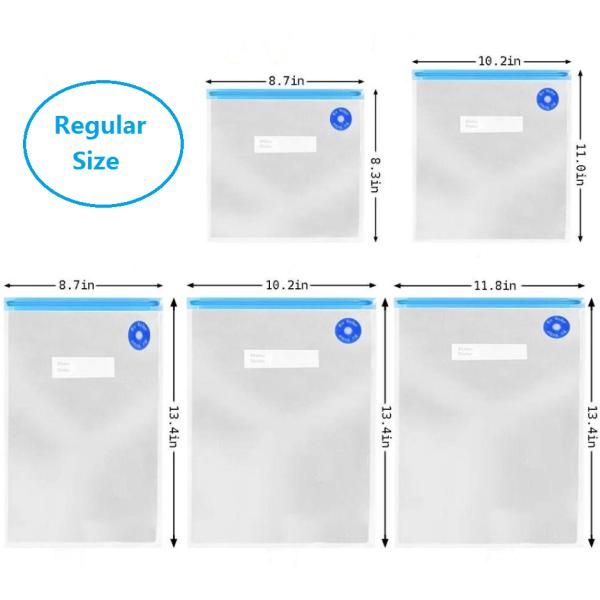 Embossing Texture Food Saver Vacuum Bags 10 Colors Puncture Prevention Funchion